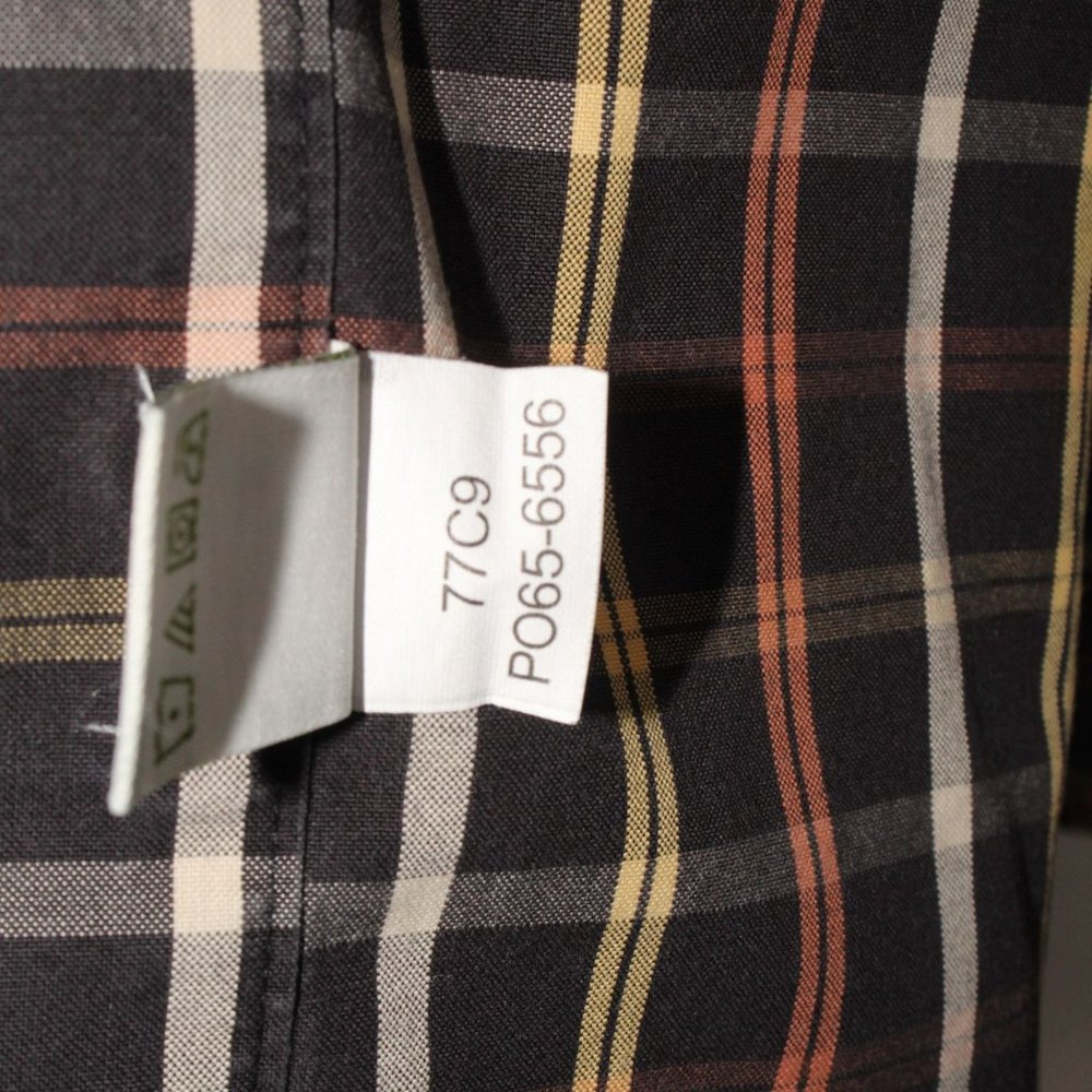Orvis Mens Multicolor Windowpane Check Long Sleeve 100% Cotton Button Down Shirt - Picture 9 of 9